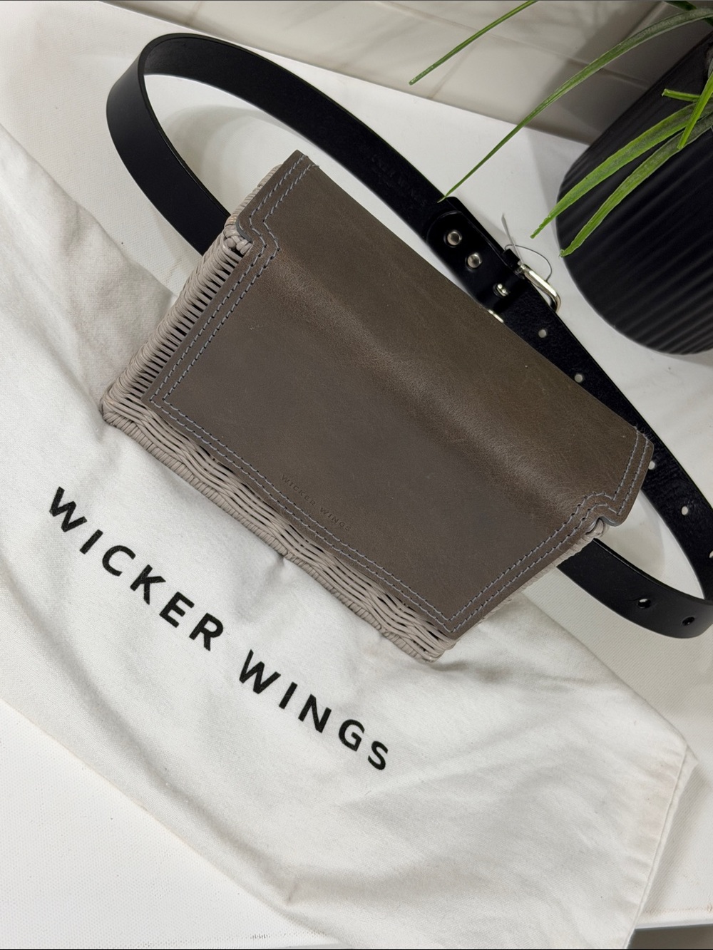 Wicker Wings Belt Bag . NEW with tags/ dust bag
